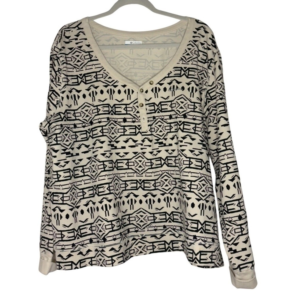 Columbia Holly Hideaway Top Size 3X Athleisure Outdoors Aztec Southwestern